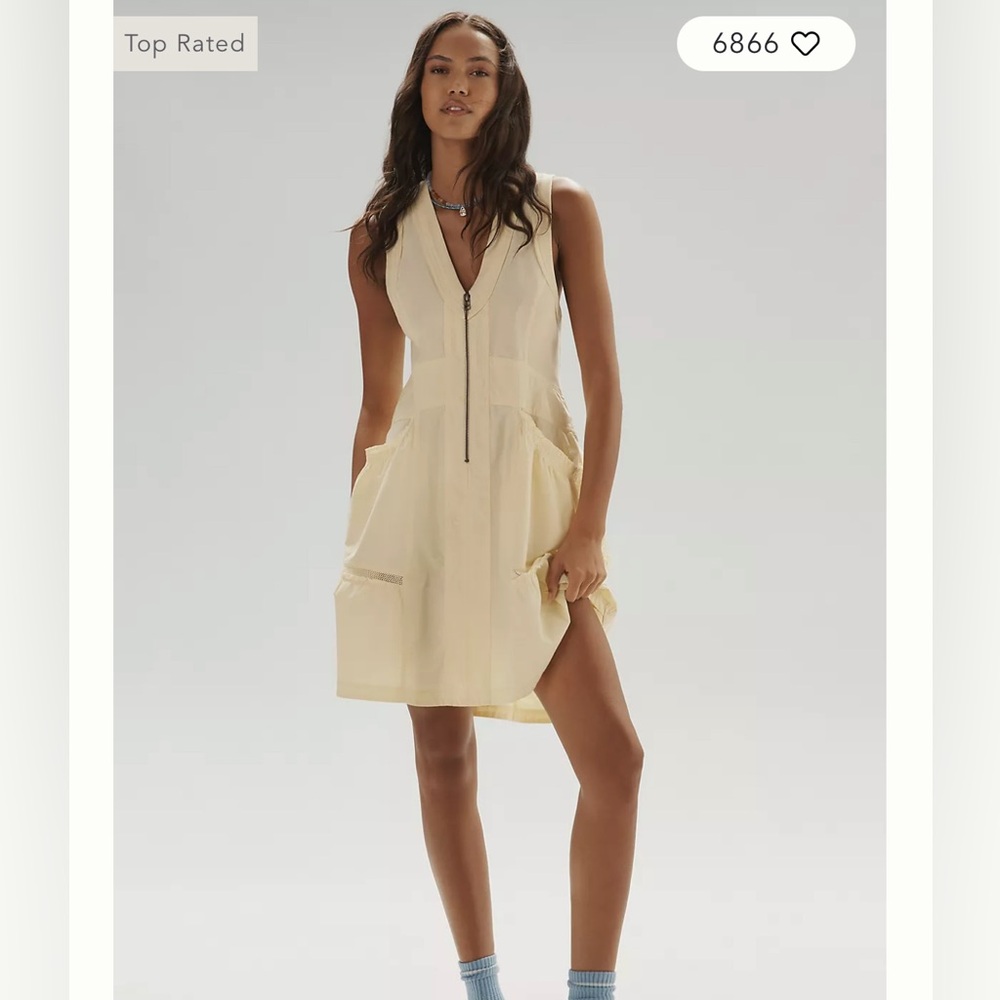 Anthropologie Daily Practice Trek Utility Mini Dress